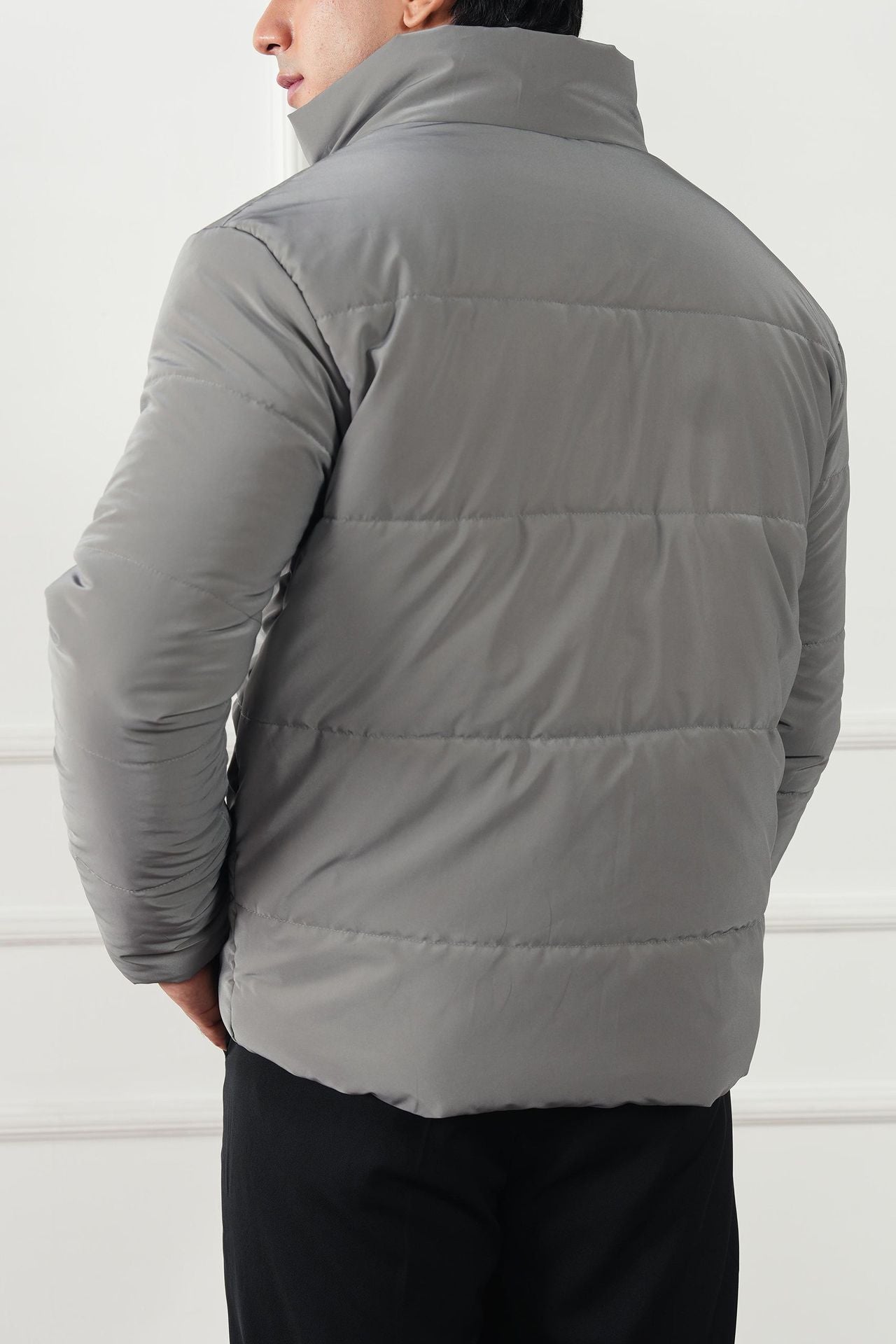 pure polyester Jacket in Light grey
