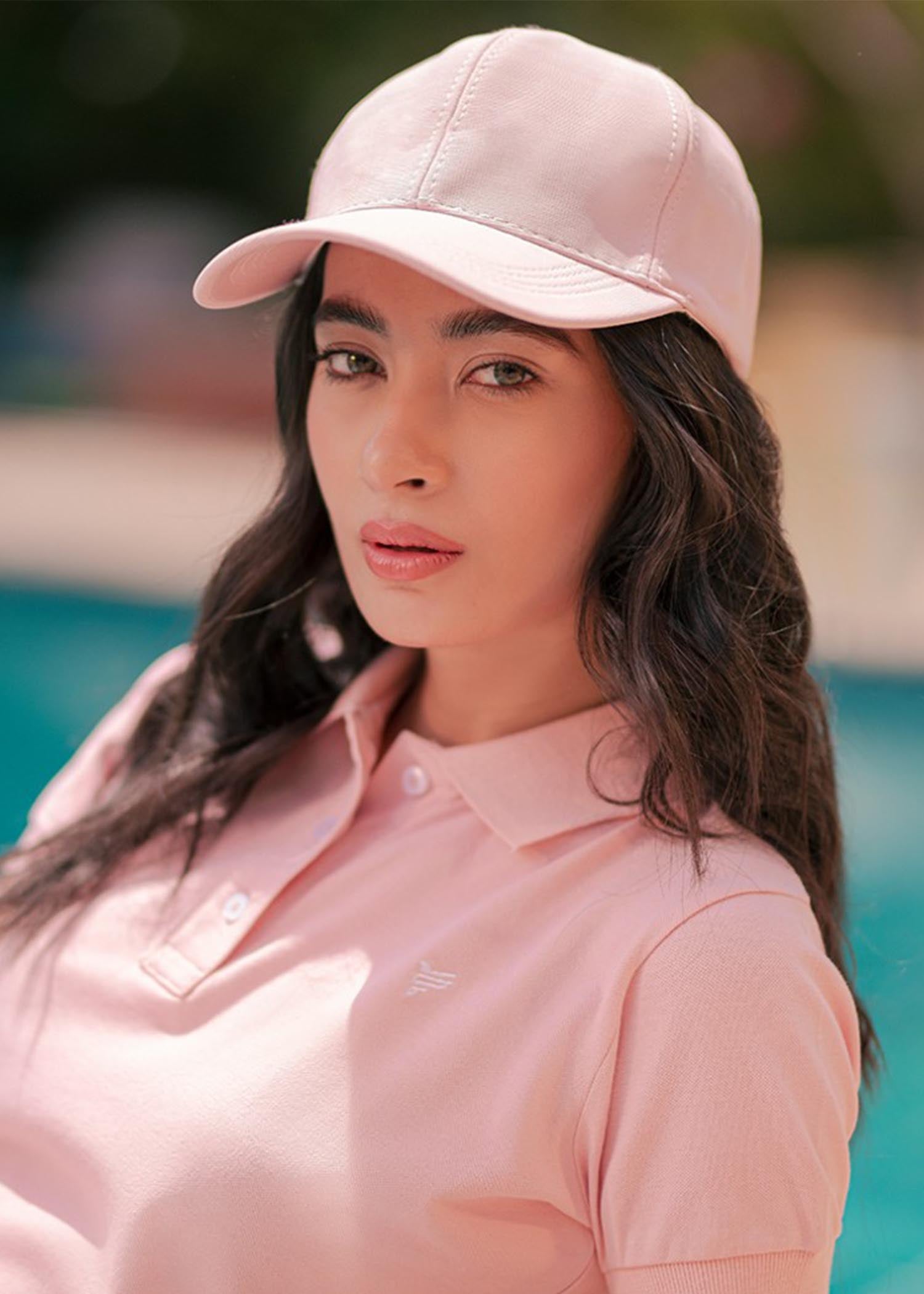 cotton Polo Shirt in Pink