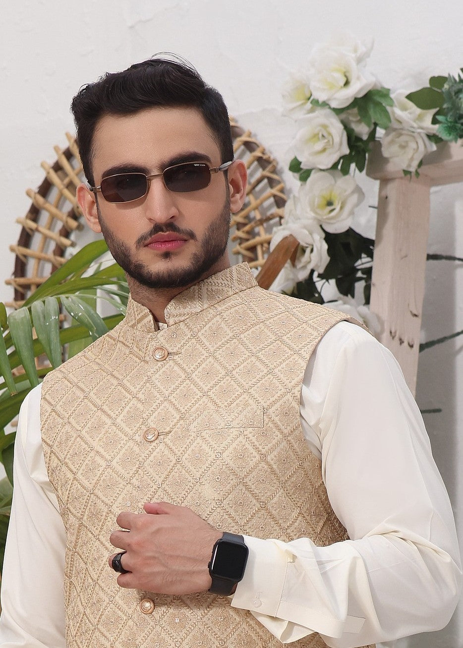 masuri Waistcoat in Beige