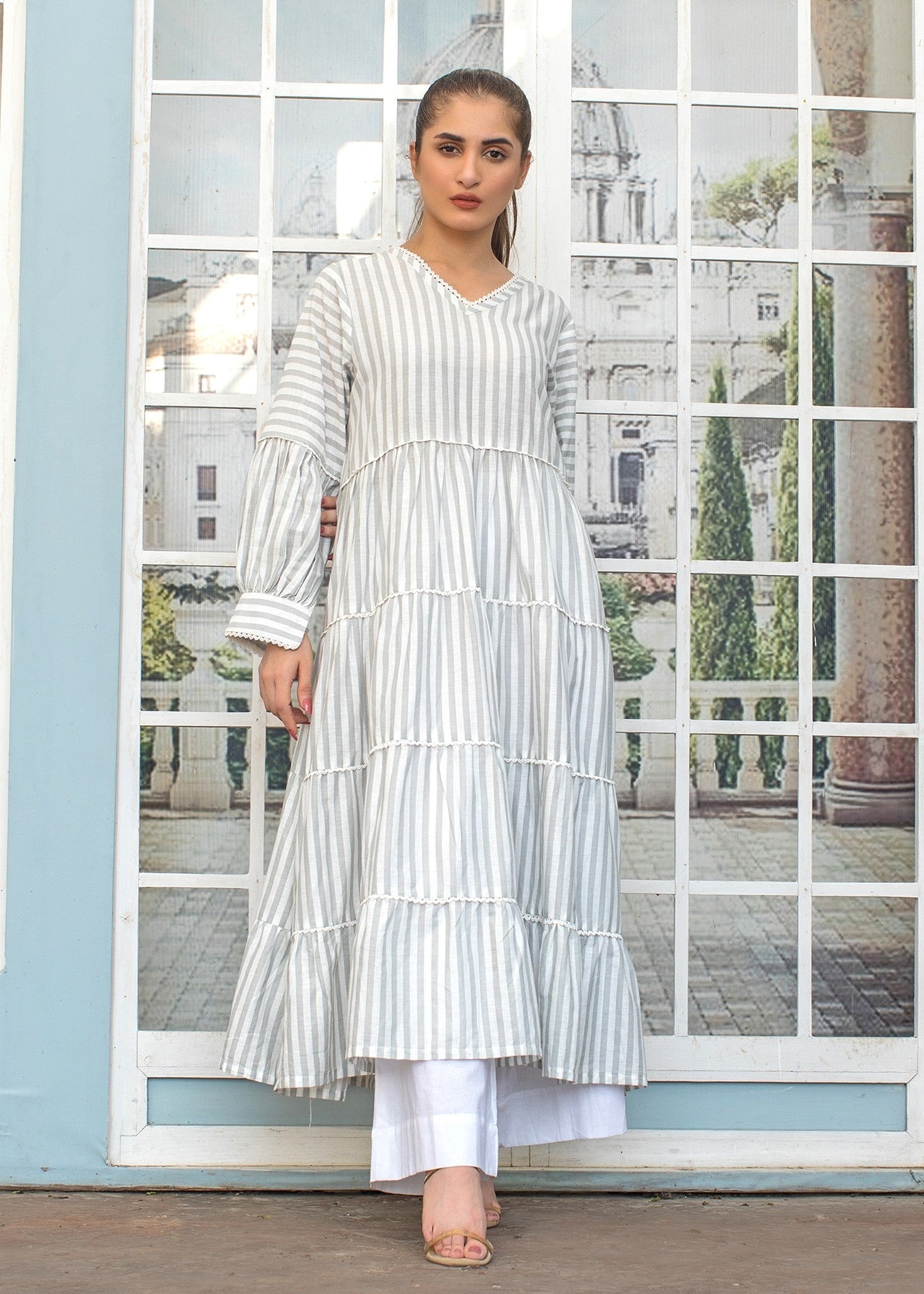 cotton Maxi in Grey