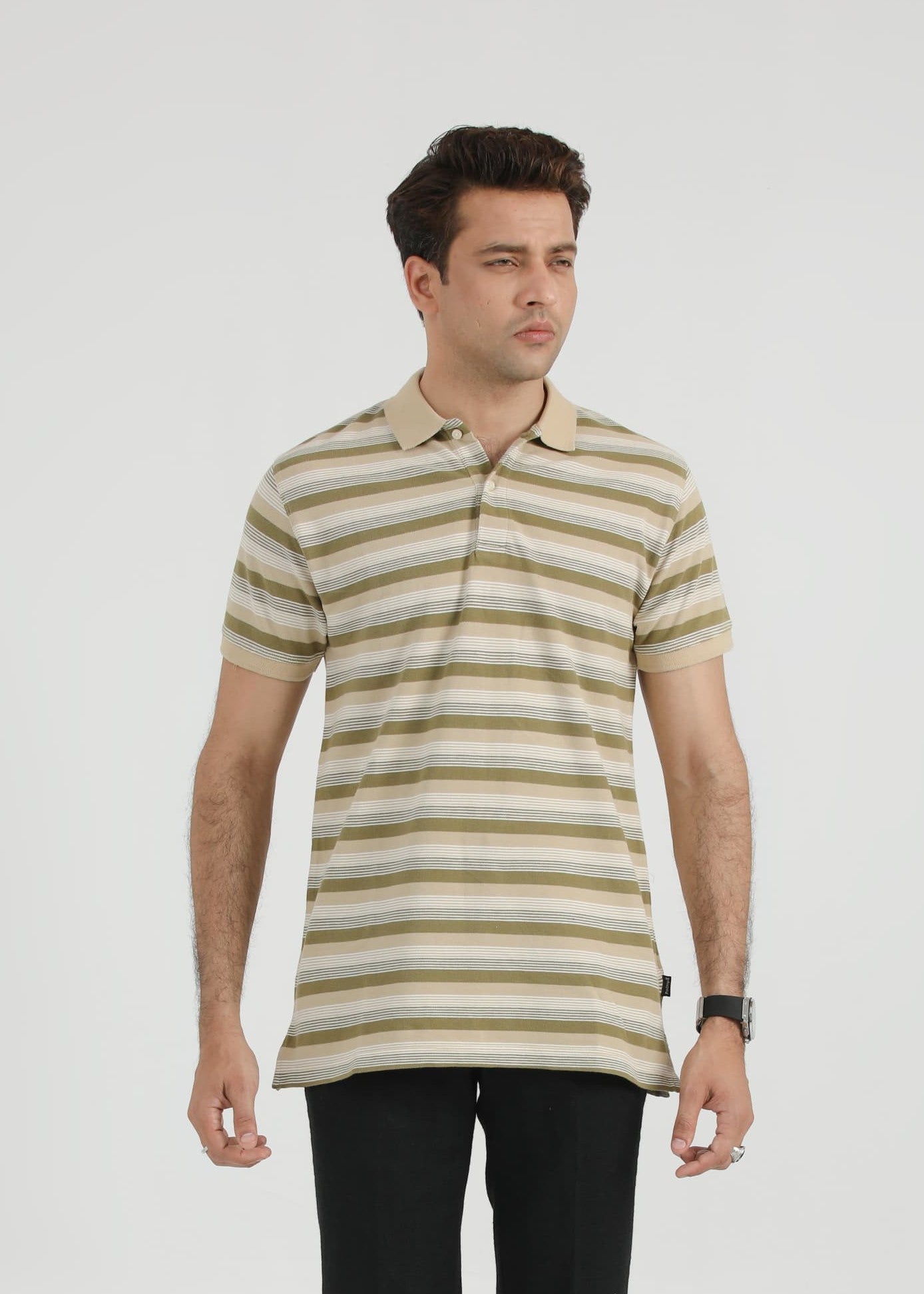 porque/pique Polo Shirt in Beige