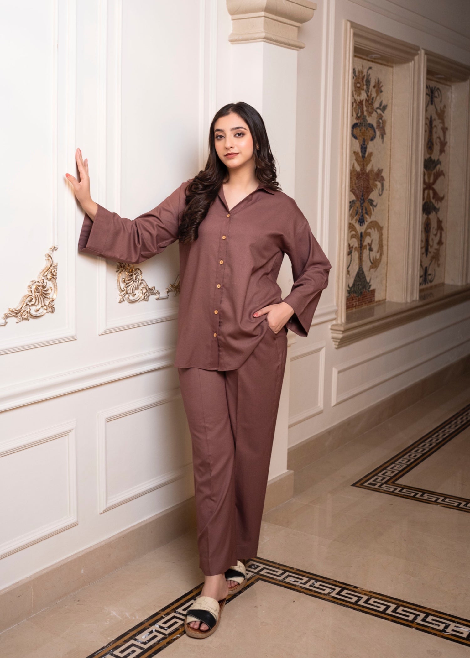 marina Co Ord Sets in Mauve