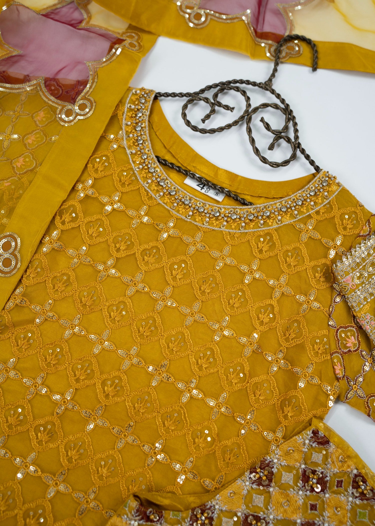 organza Jacket in Mustard