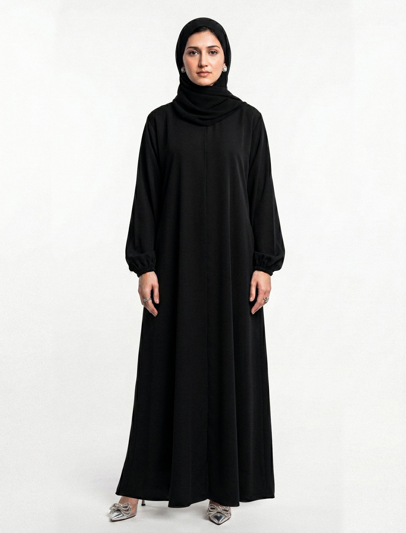 polyester Abaya in Black