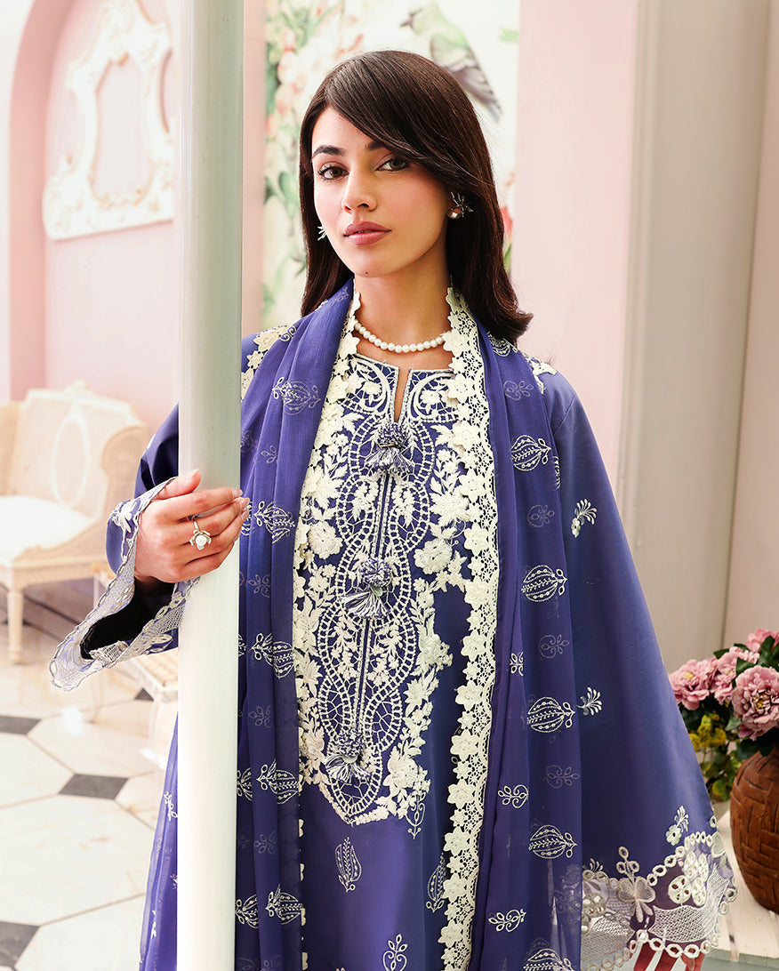 Veil of Summer Chikankari Lawn Edit – Blanc Mirage