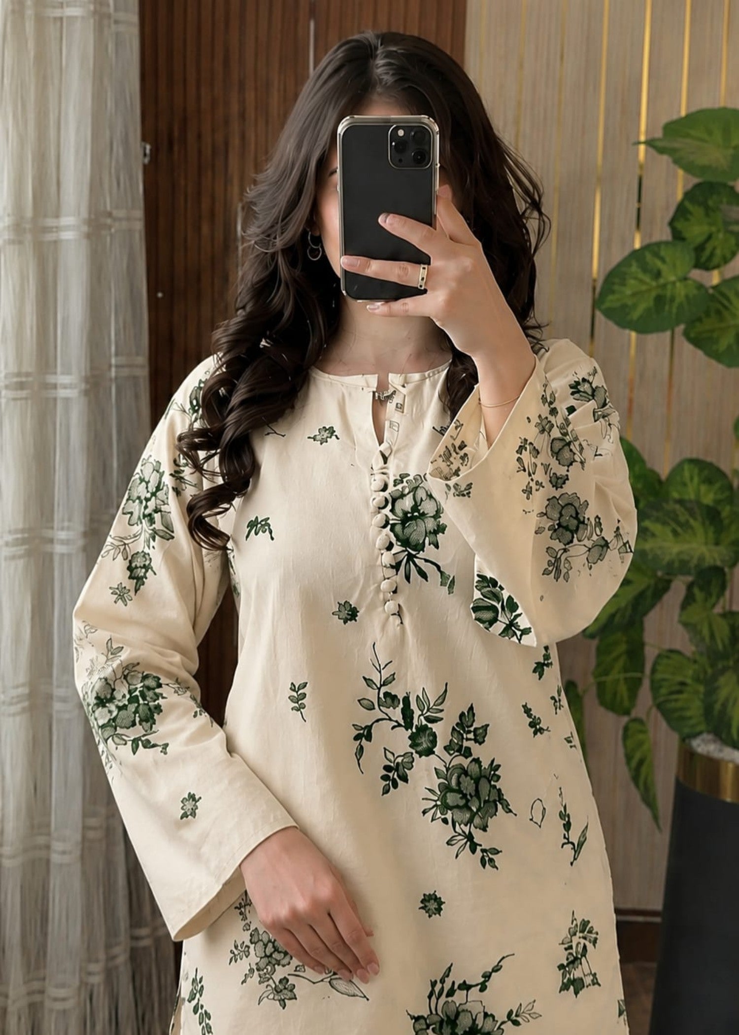 lawn cotton Co Ord Sets in Off-white