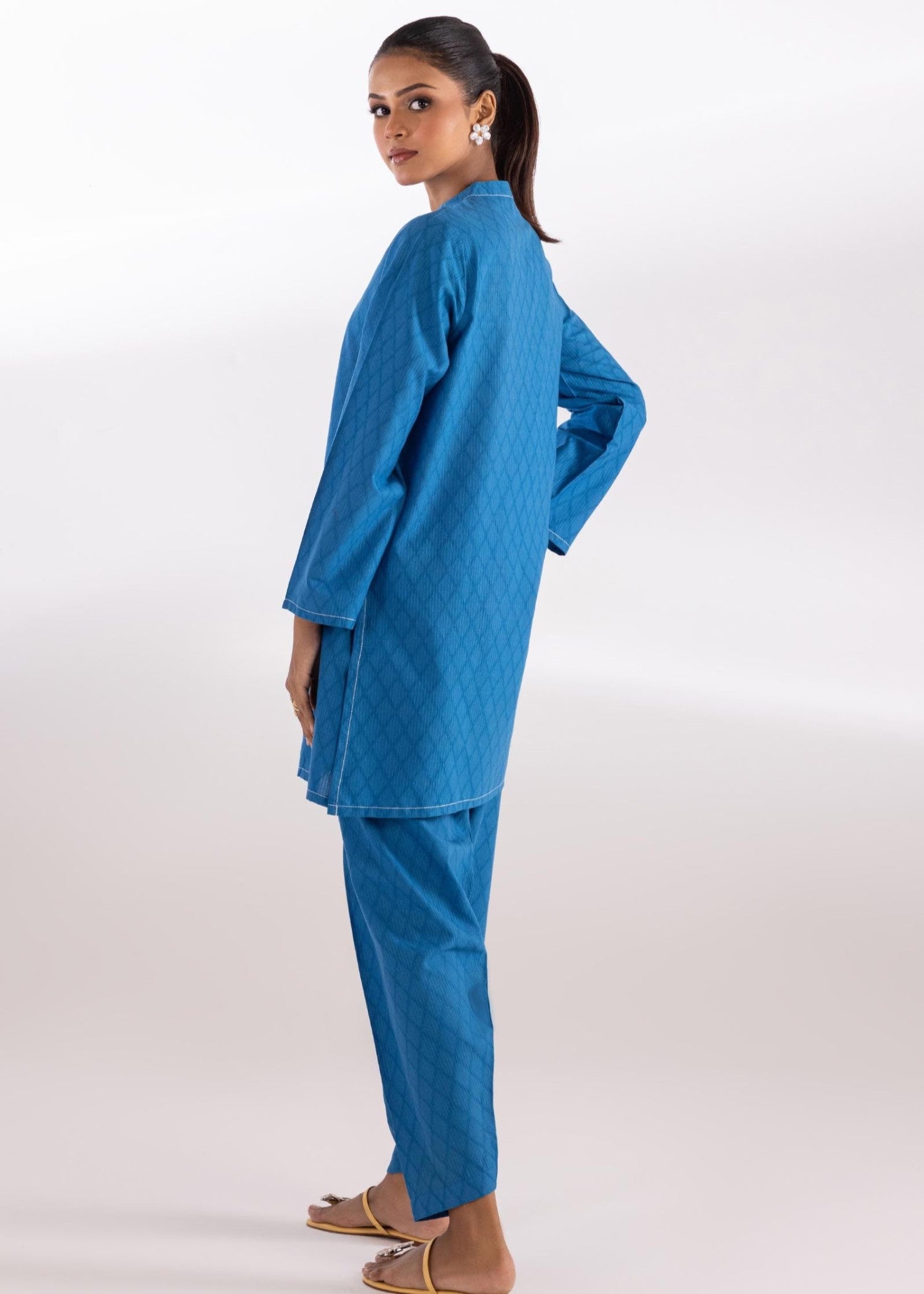 jacquard Co Ord Sets in Blue
