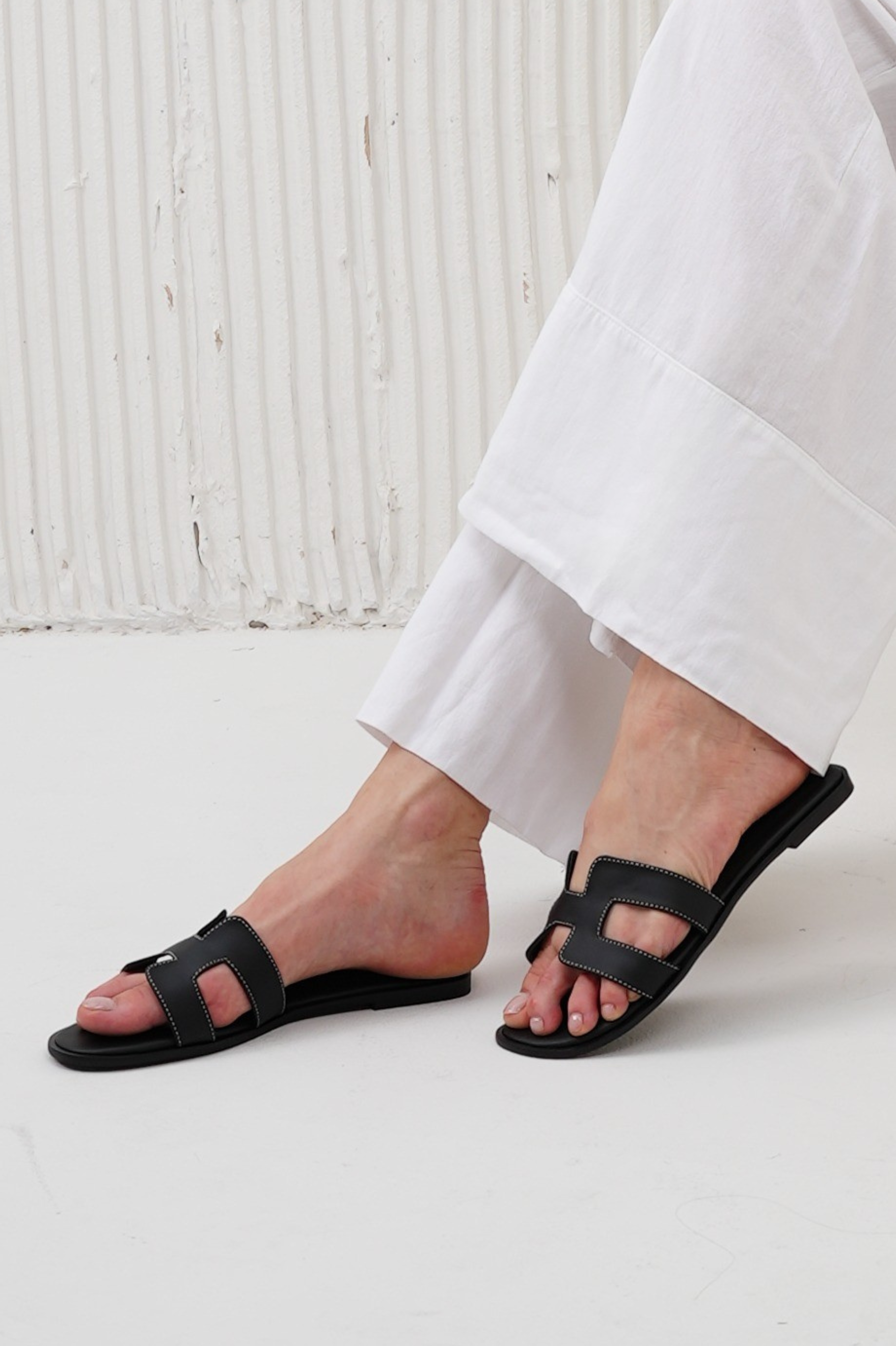 Slides in Black by - High Quality Women Slides VQA2306