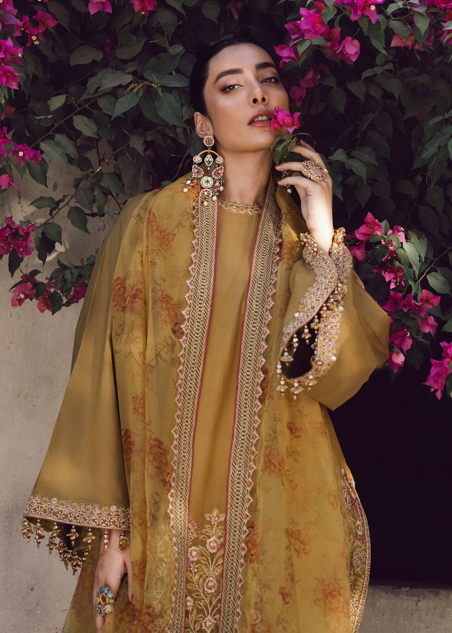 pk raw silk Kurta Set in Olive green