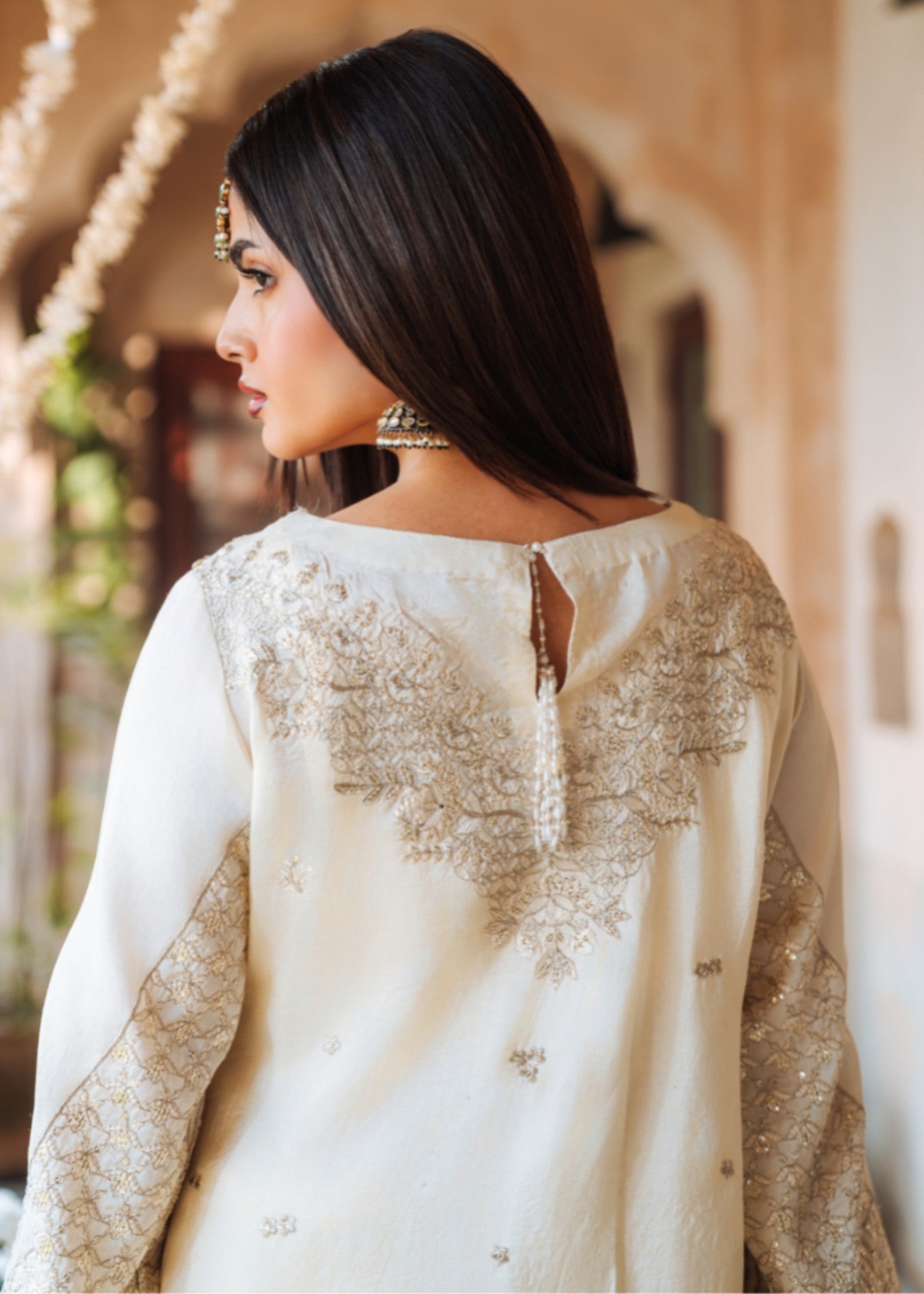 silk Unstitched in Off-white