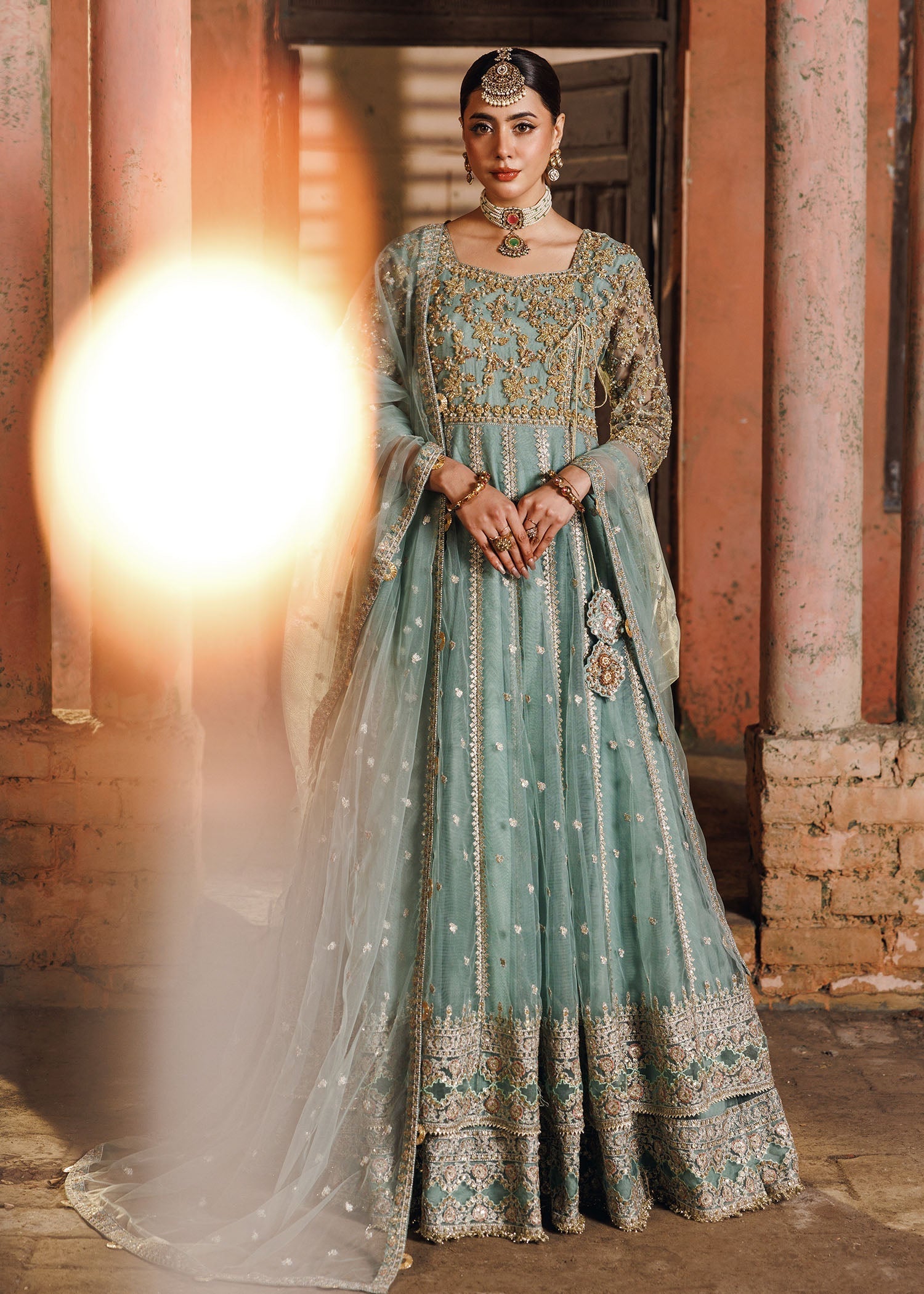 net Maxi in Pastel green