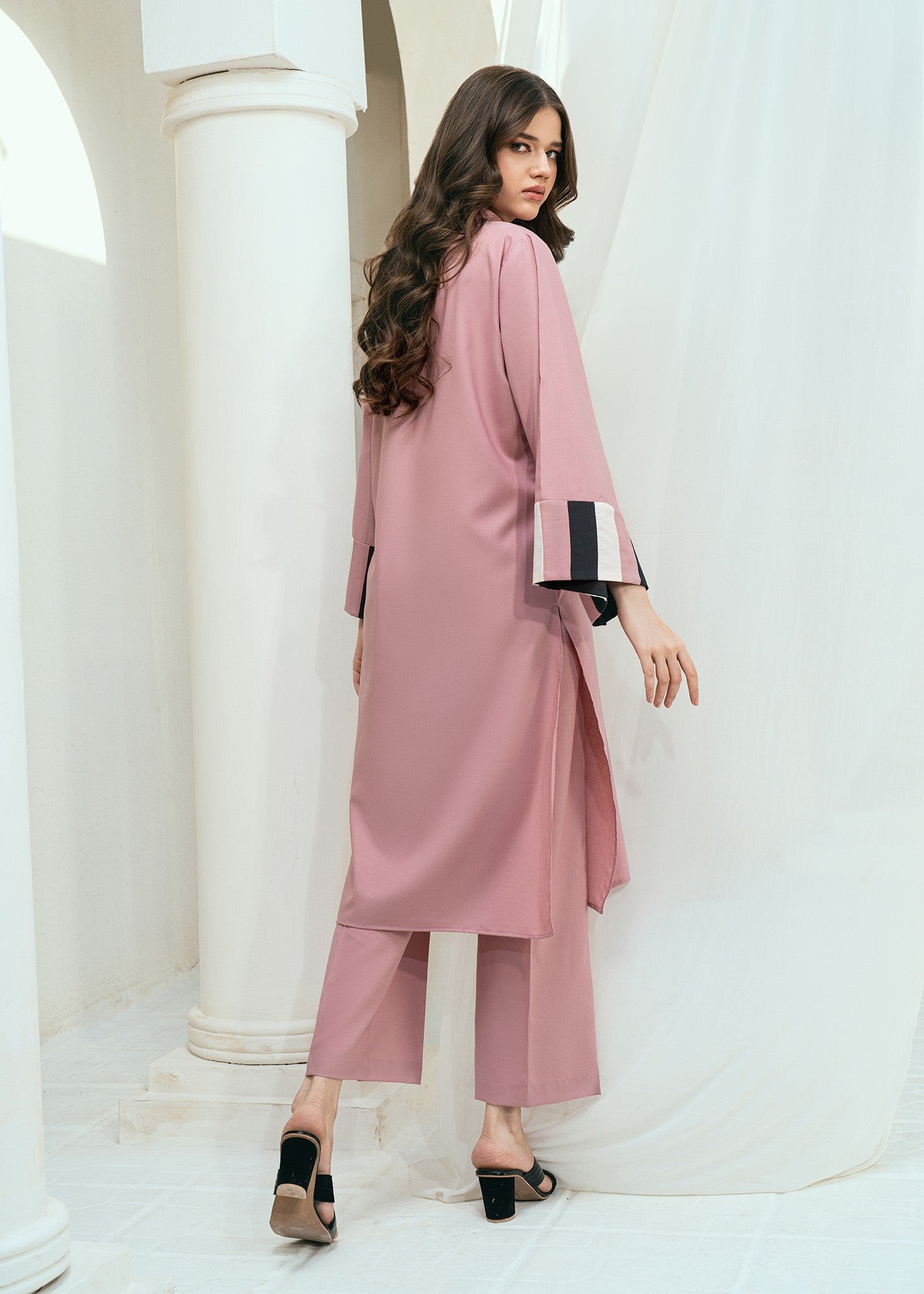 wash & wear Co Ord Sets in Pastel pink