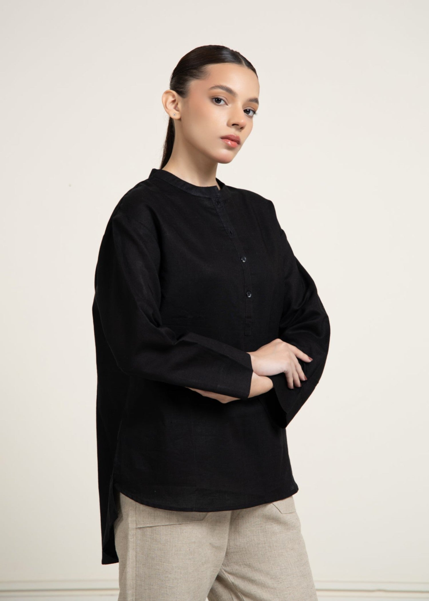 cotton Top in Black