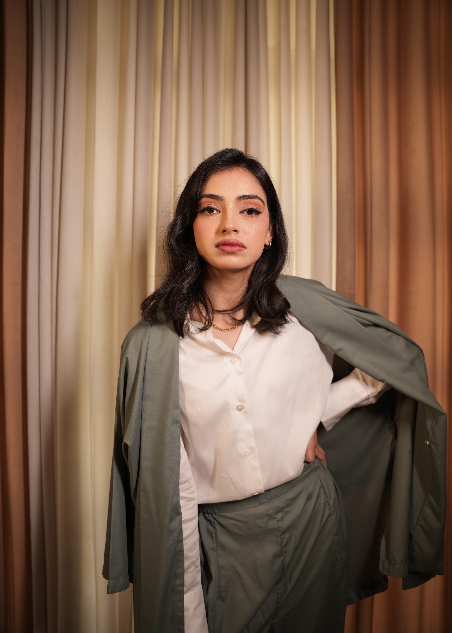 wash & wear Co Ord Sets in Sage green