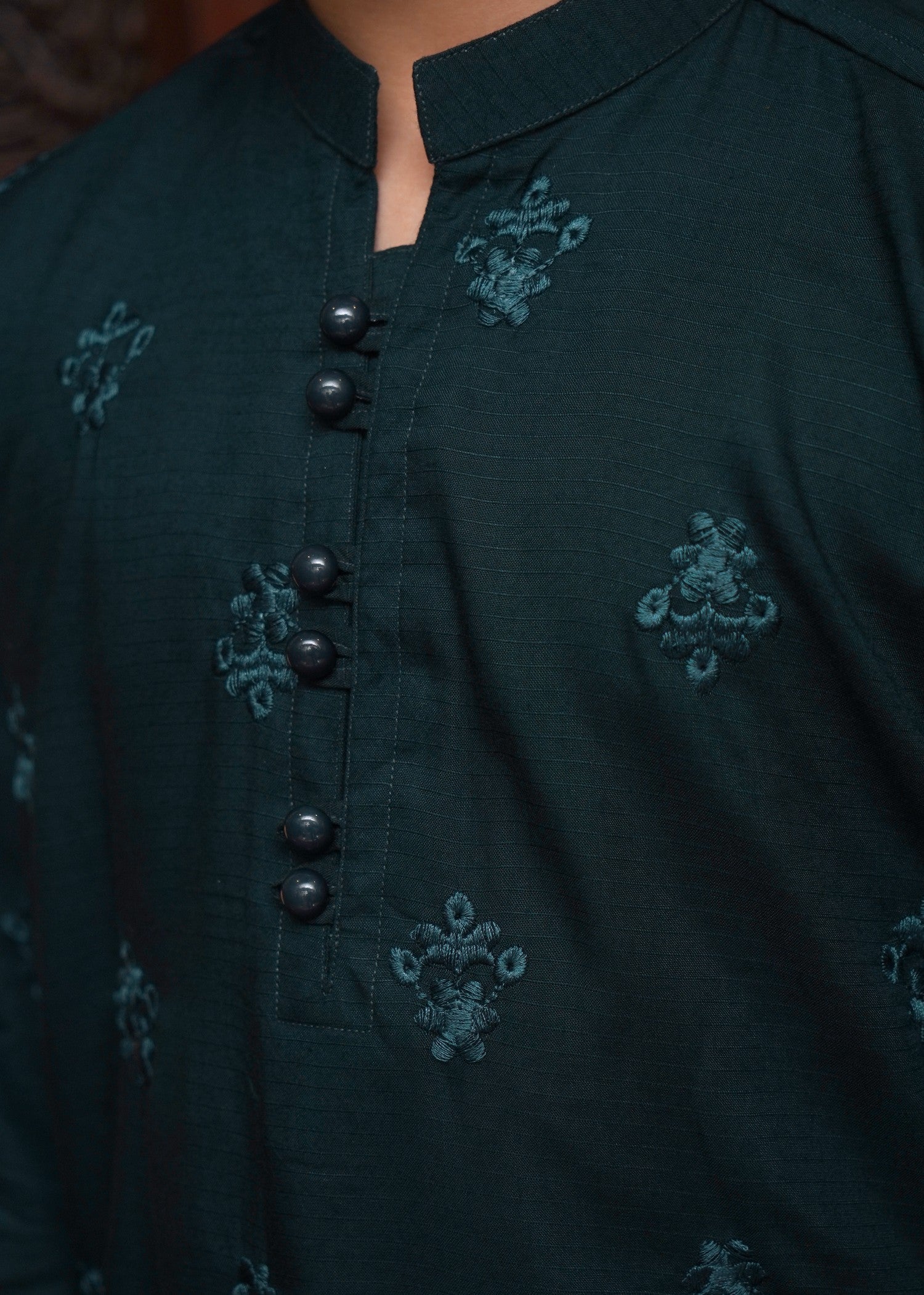 cotton linen Kurta in Green