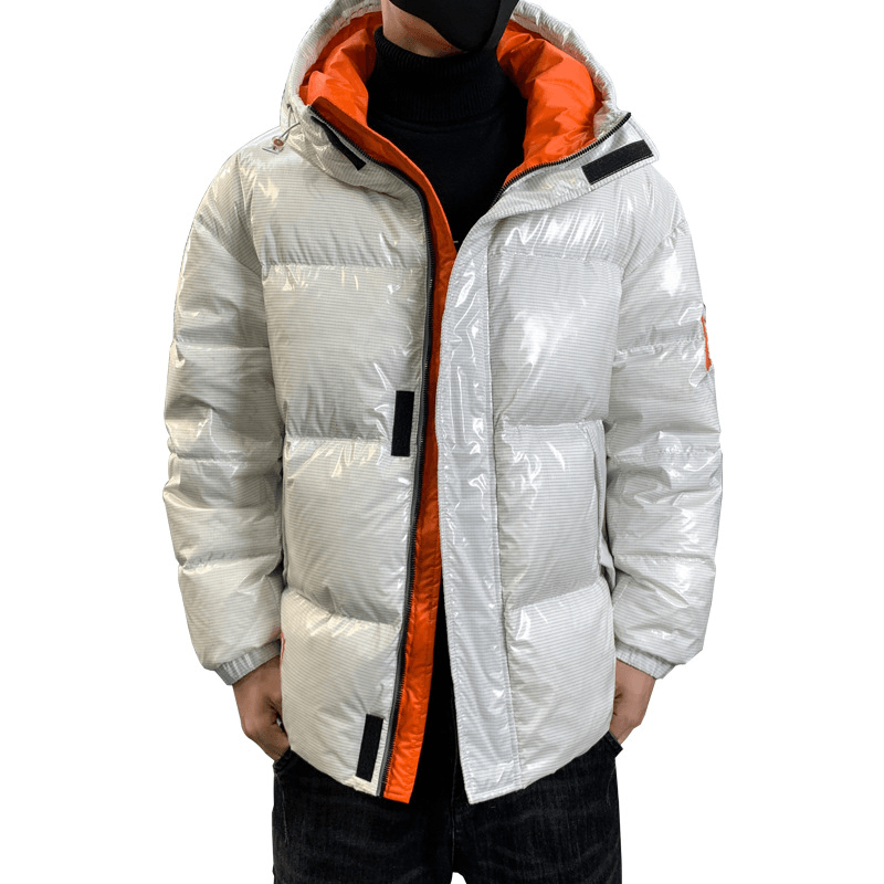 Thickened Warm Bright Windproof 90 down down Jacket