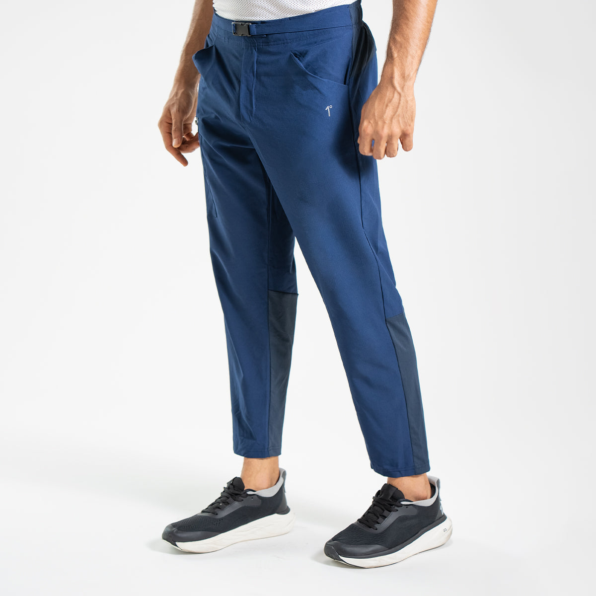 polycotton Trousers in Navy blue by One Degree