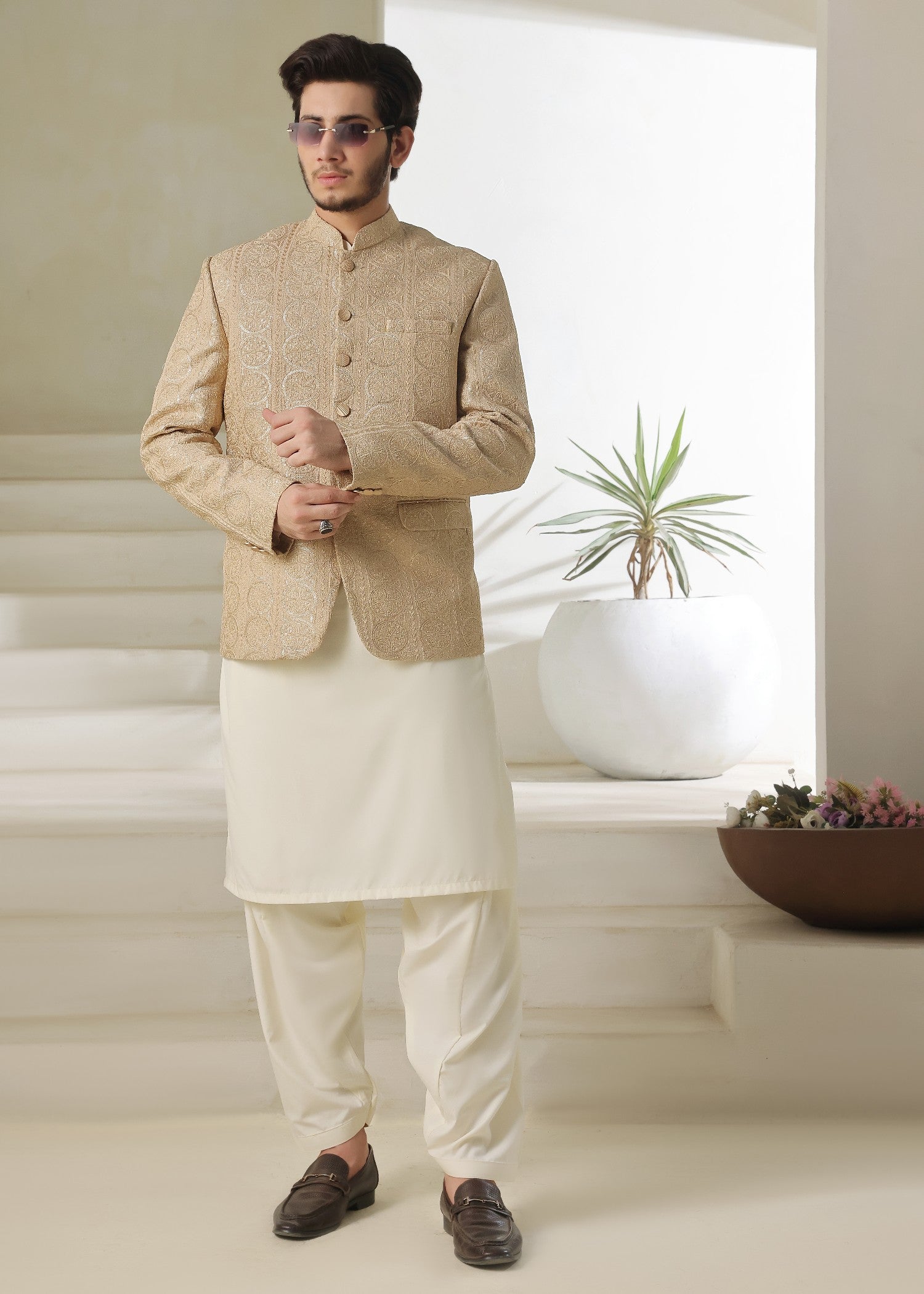 masuri Prince Coat in Beige