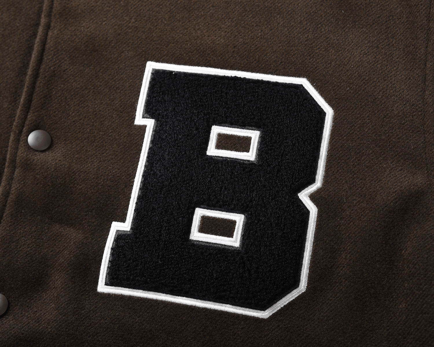 Letter Embroidery Baseball Uniform Street Hip-Hop Woolen Jacket