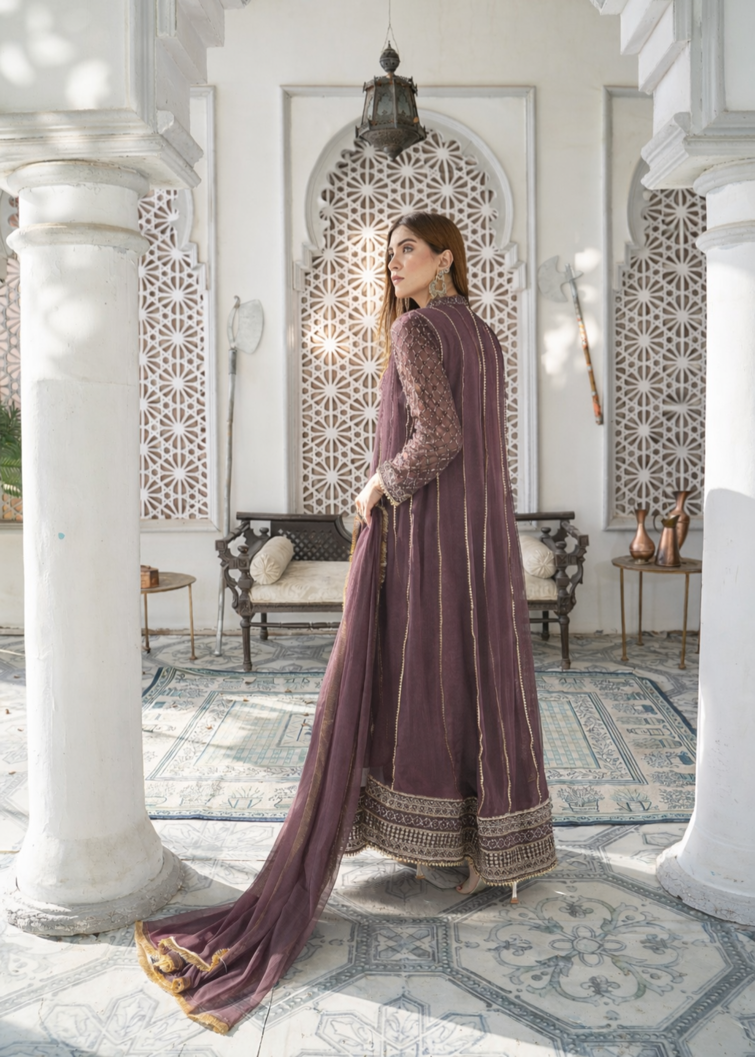 chiffon Maxi in Mauve