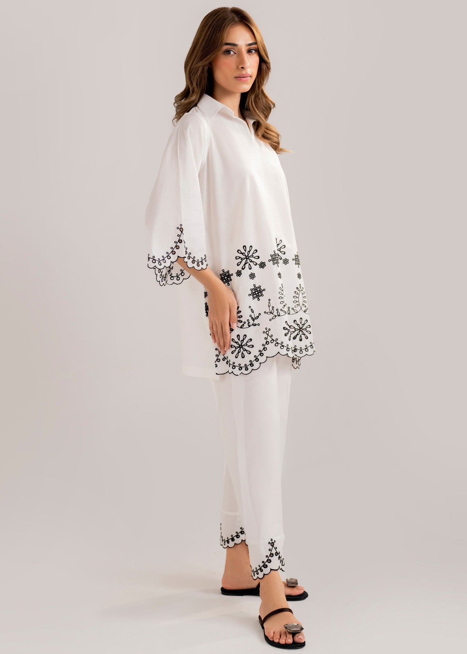 cotton Co Ord Sets in Eggshell