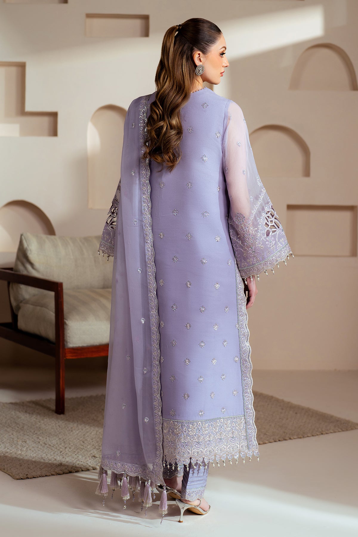 Aymal Luxury Bamber Chiffon Formals – AF-BHM-4041-Marine