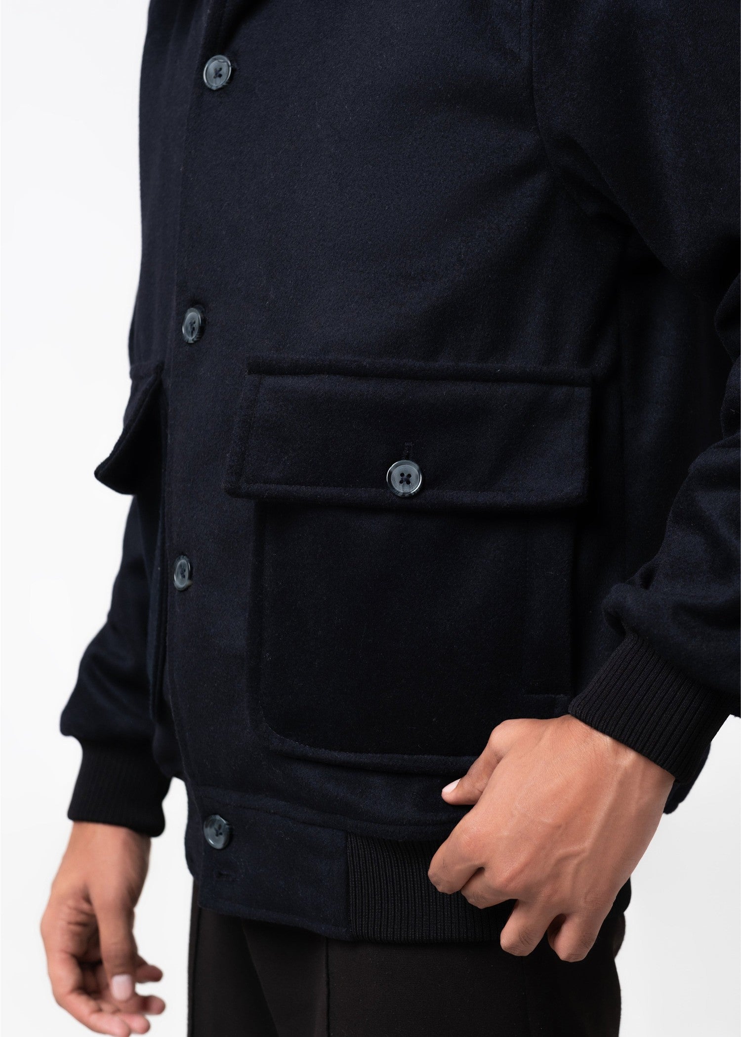 wool Jacket in Navy blue