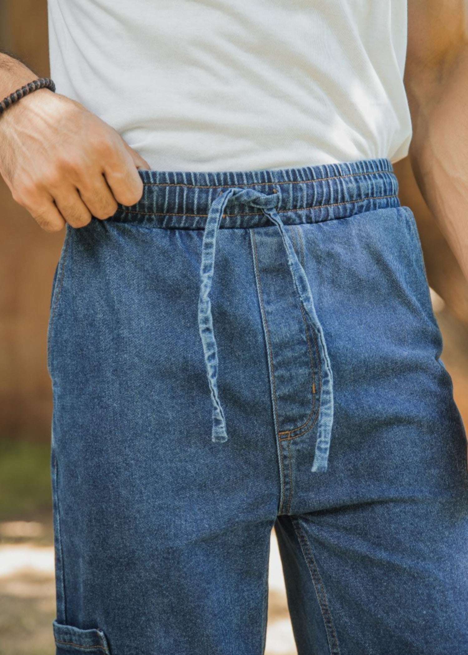 denim Trousers in Blue