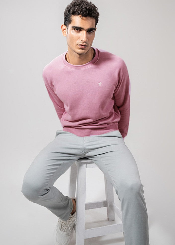 cotton Sweatshirt in Purple