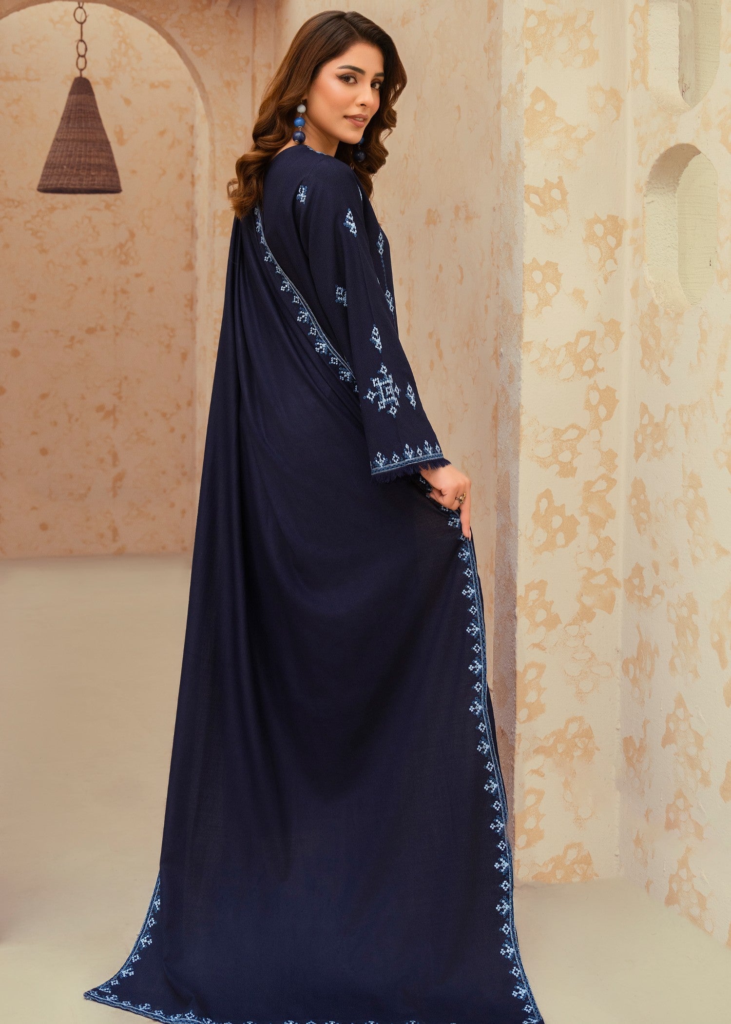 marina Kurta Set in Navy blue