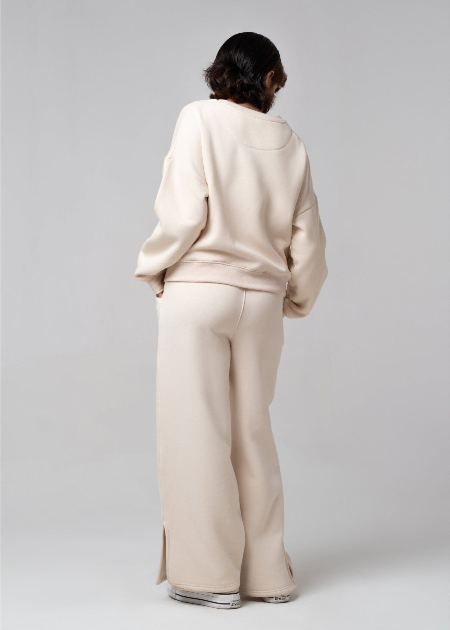 fleece Co Ord Sets in Cream