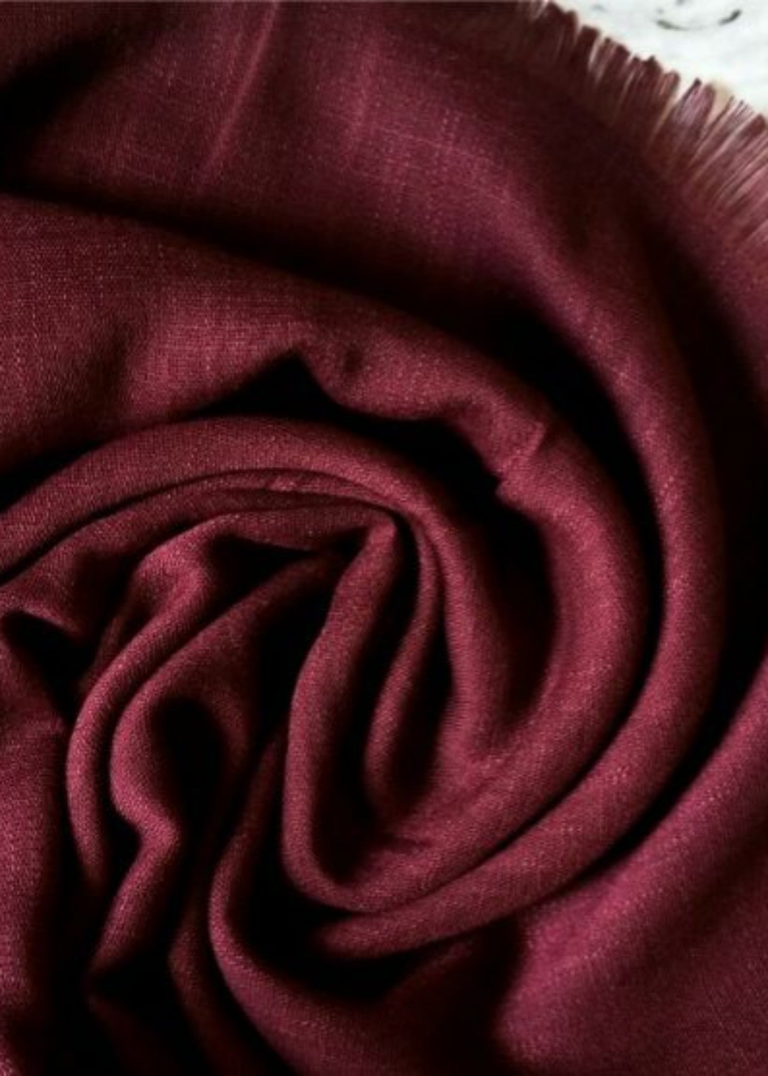 lawn Hijab in Burgundy