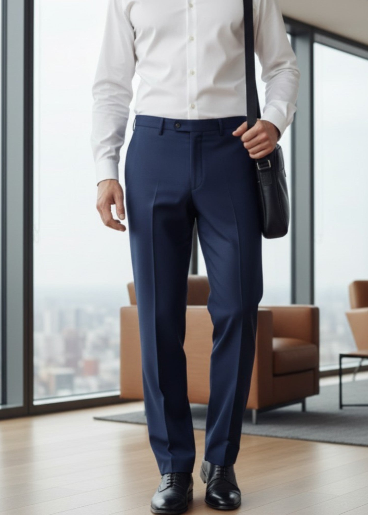 suiting Pants in Navy blue