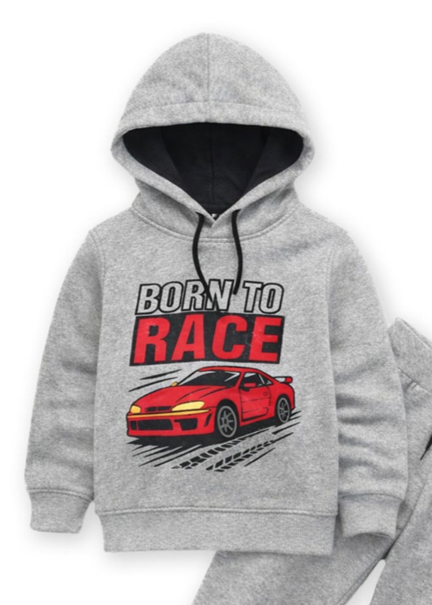 fleece Tracksuit in Light grey