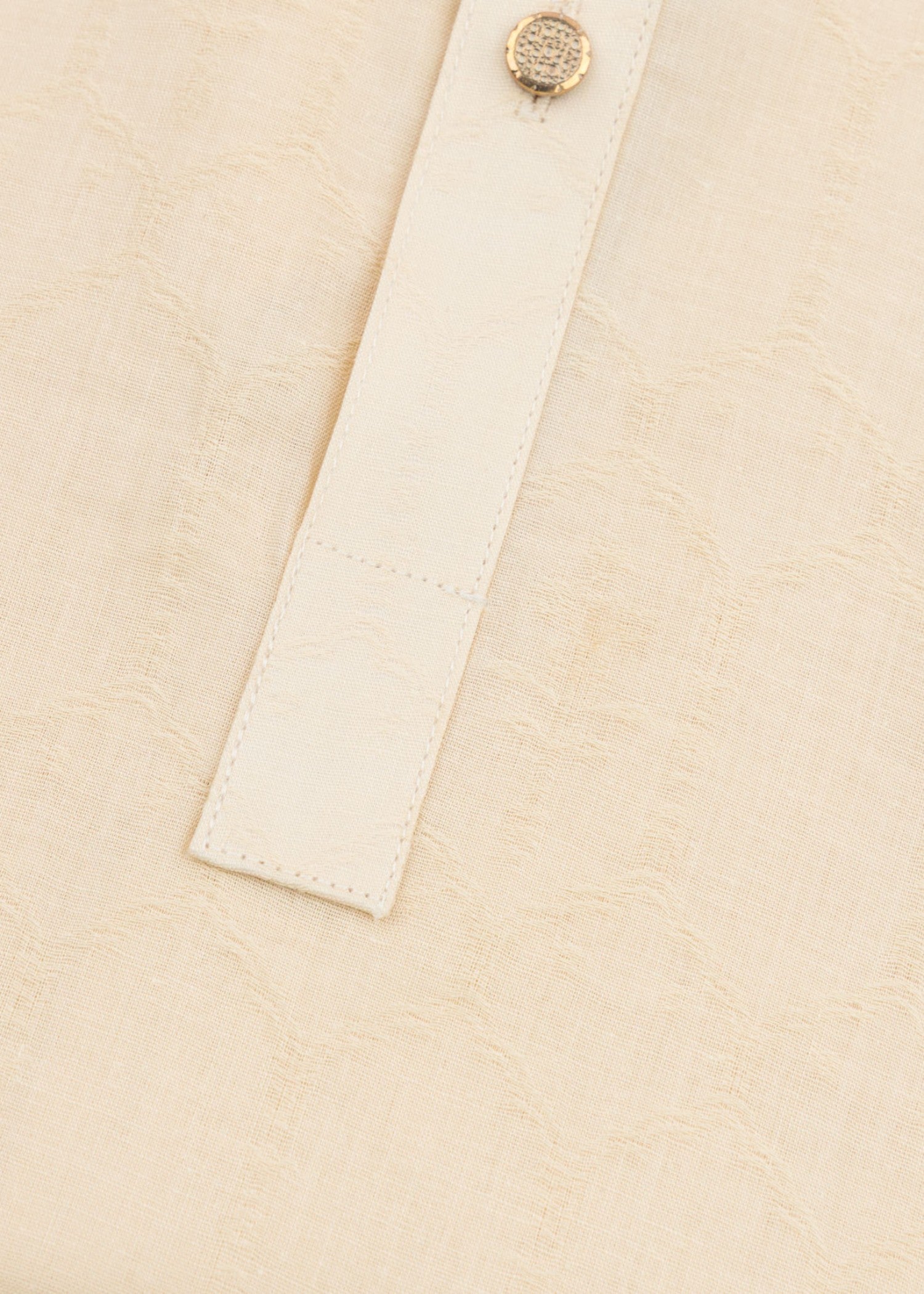 cotton jacquard Kurta in Cream