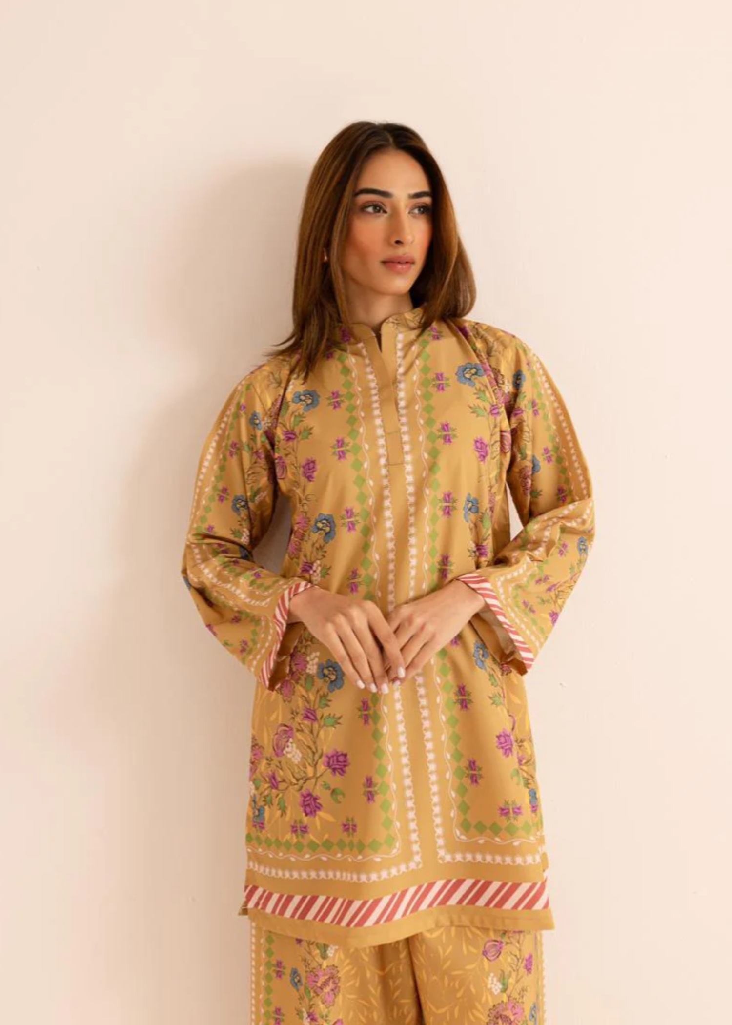 poly lawn Co Ord Sets in Mellow yellow
