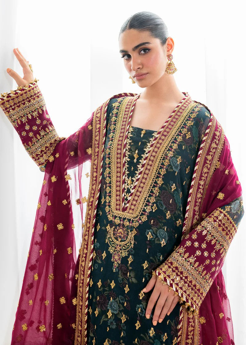 chiffon Kurta Set in Green