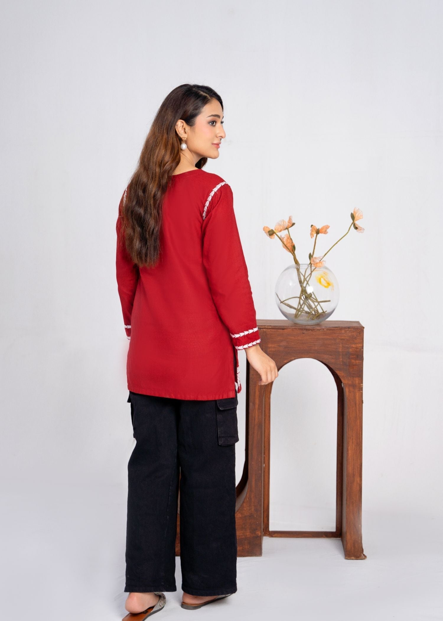 cotton Kurti in Red