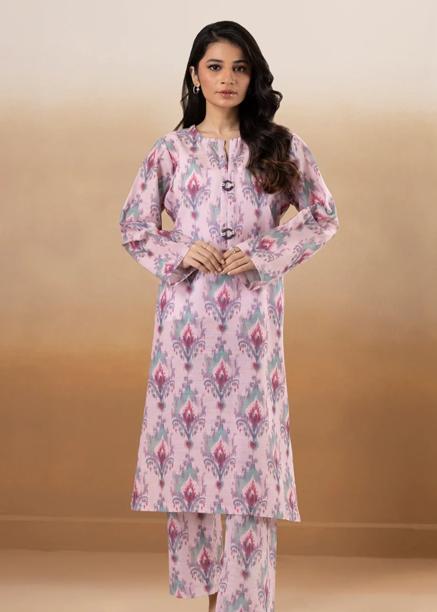 khaddar Co Ord Sets in Lilac