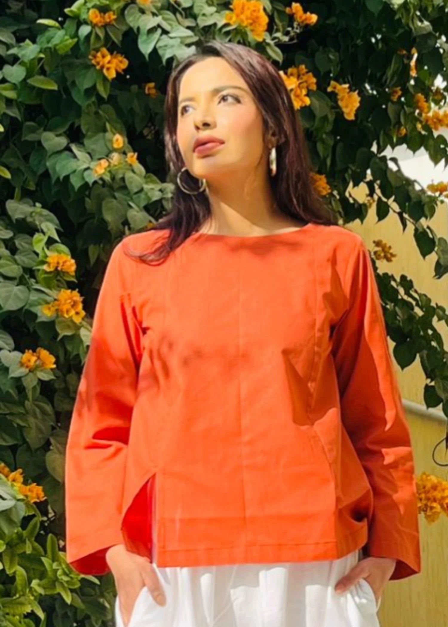 cotton Top in Rust orange
