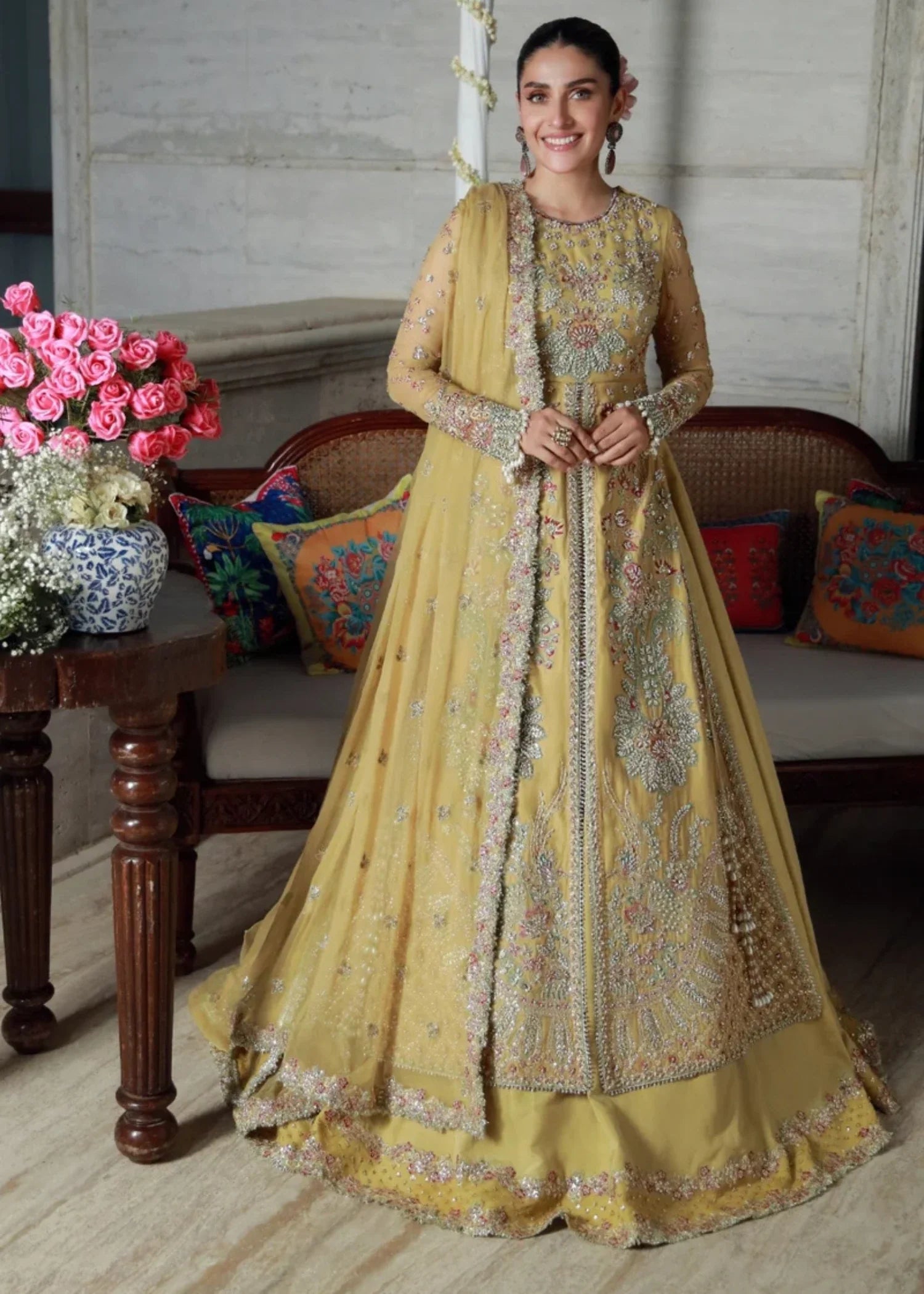 chiffon Maxi in Lemon