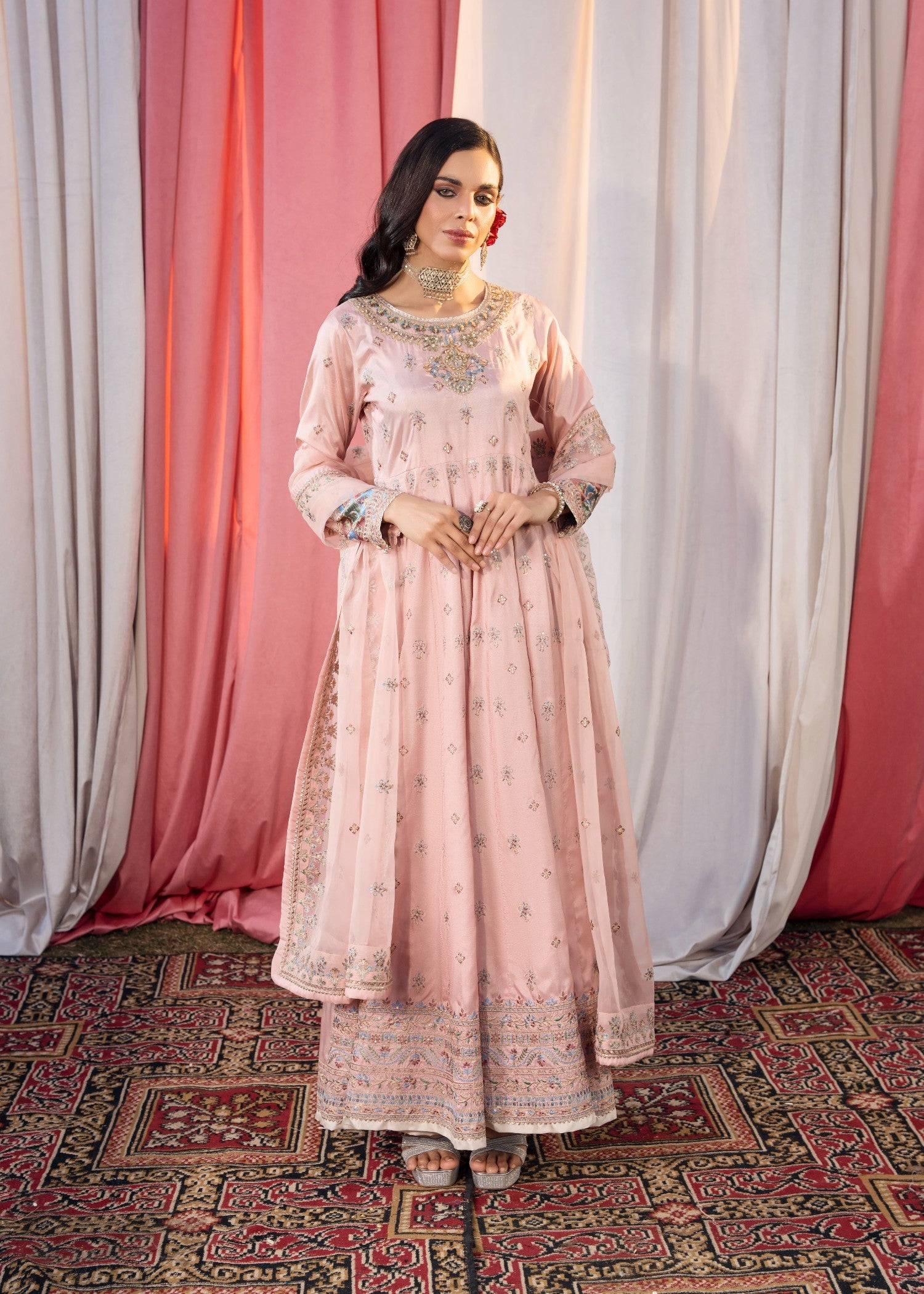 silk Maxi in Blush pink