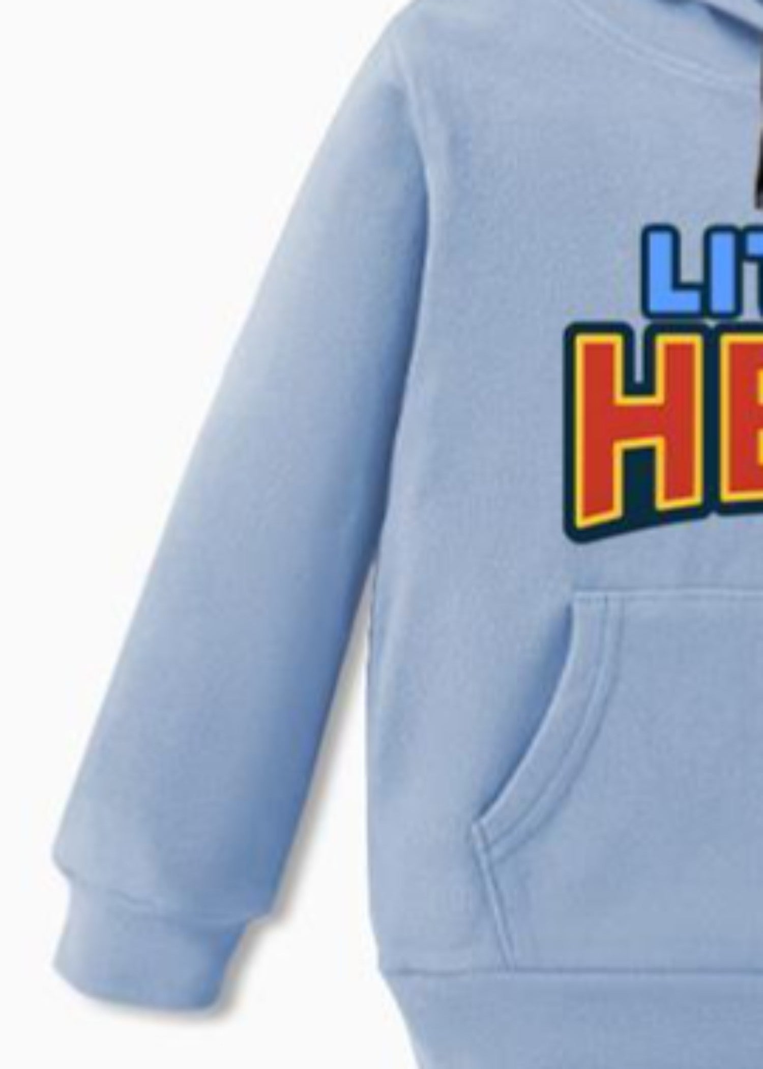 fleece Hoodie in Ice blue