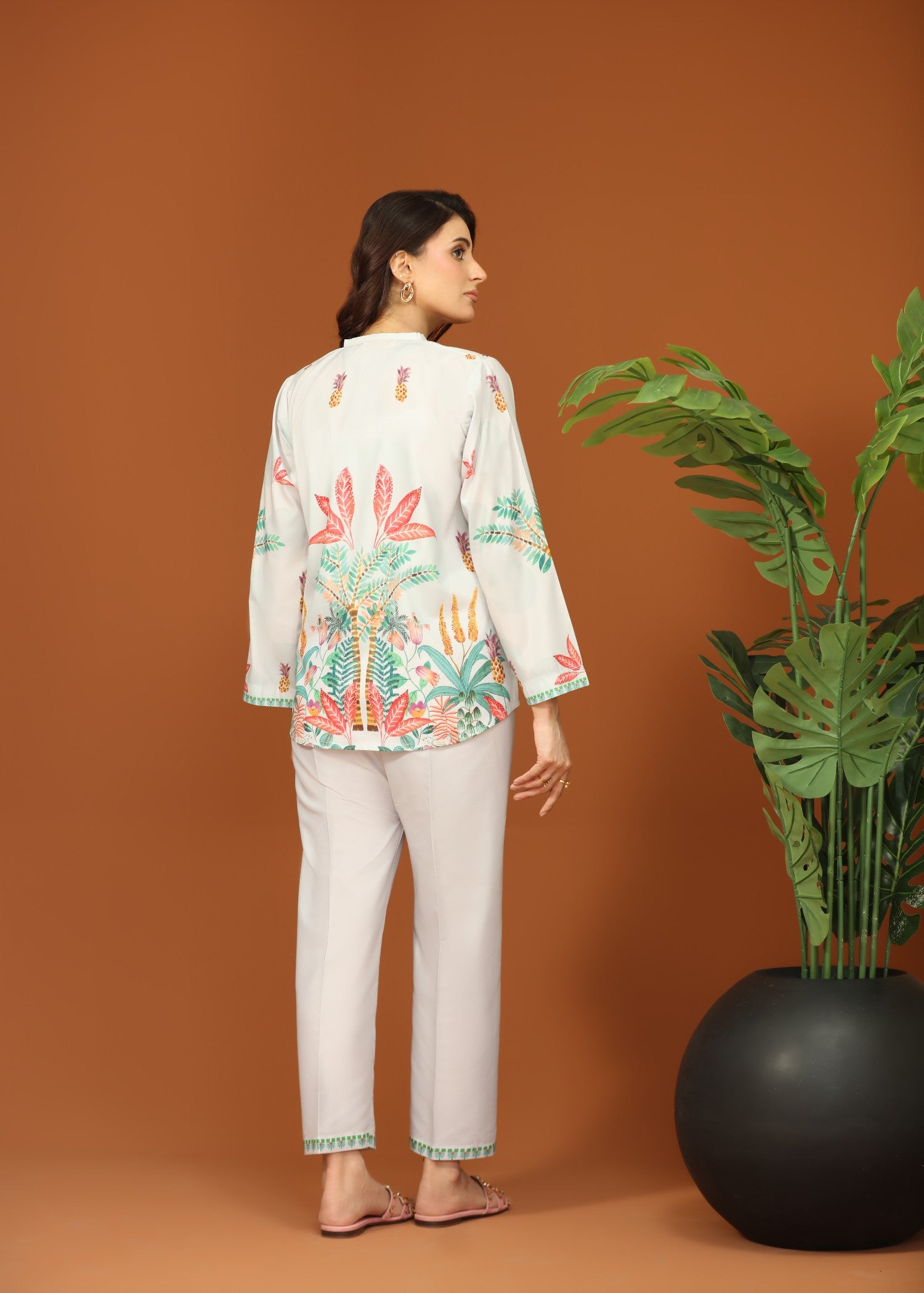 crepe silk Co ord Sets in Sky