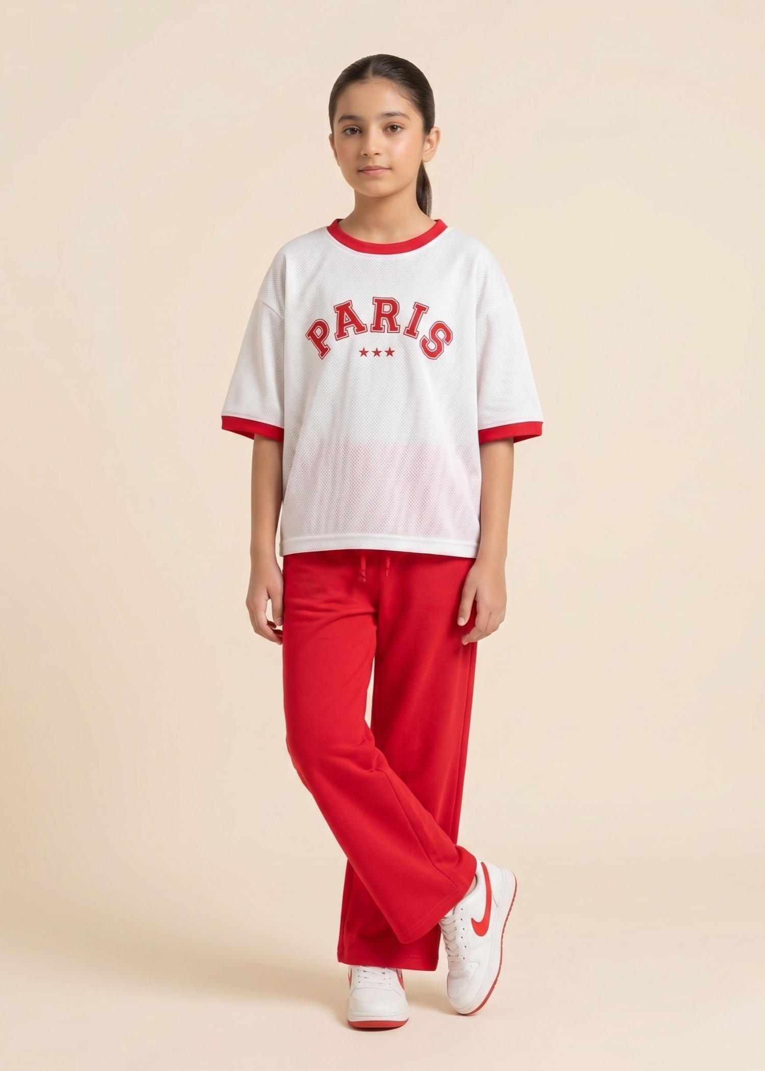 Co Ord Sets in Red, white
