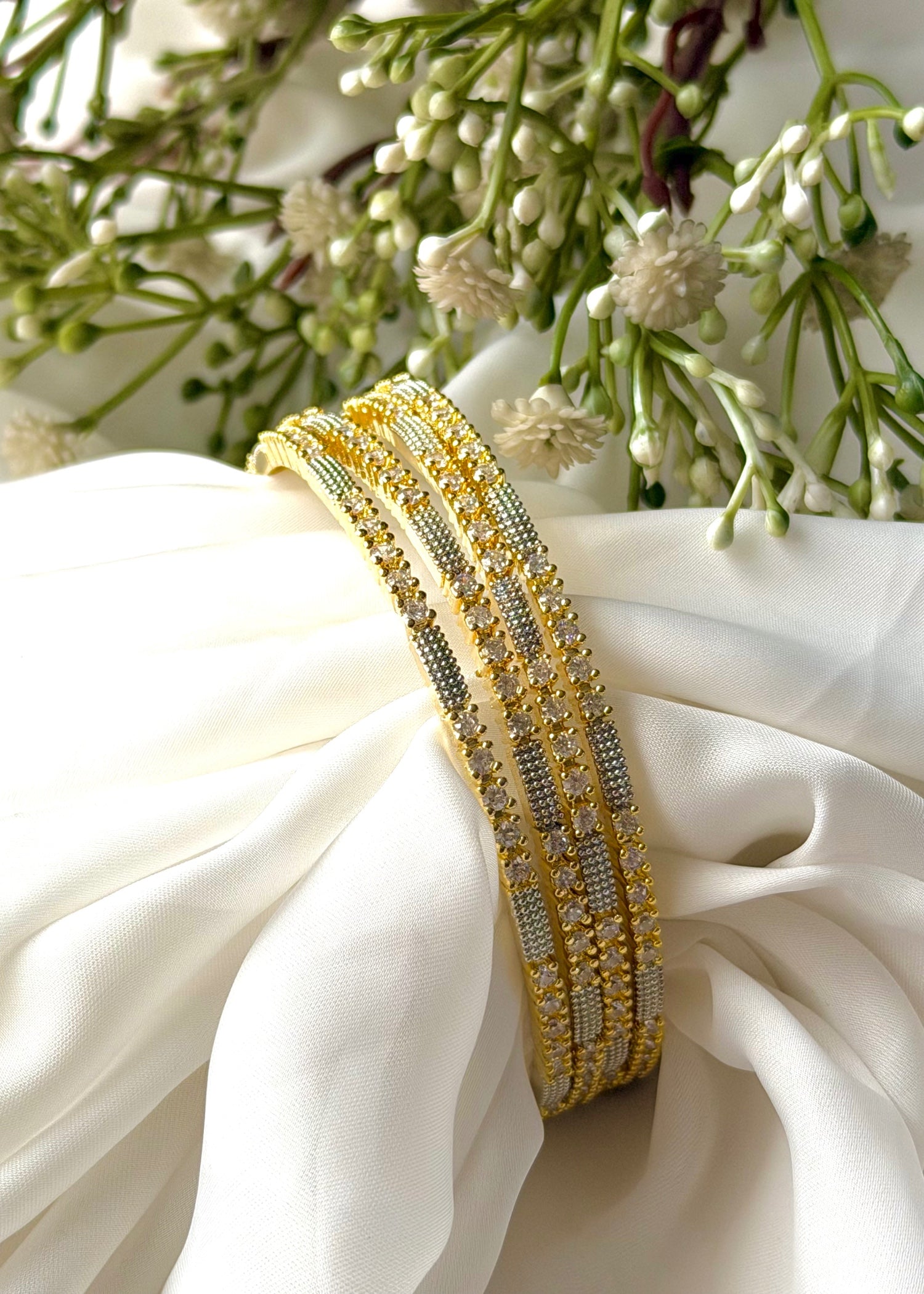 Bangles in Silver, gold Color by - Trendy Women Bangles PJA1675