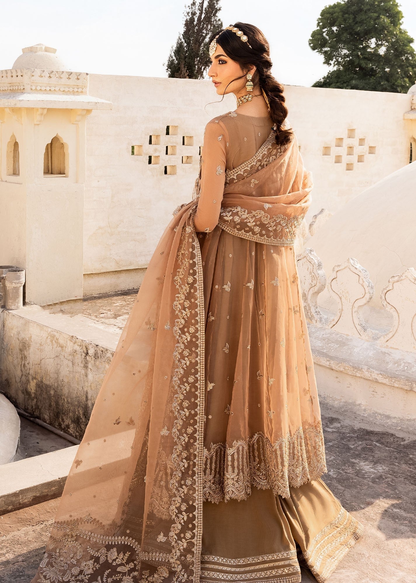 organza Angrakha in Champagne