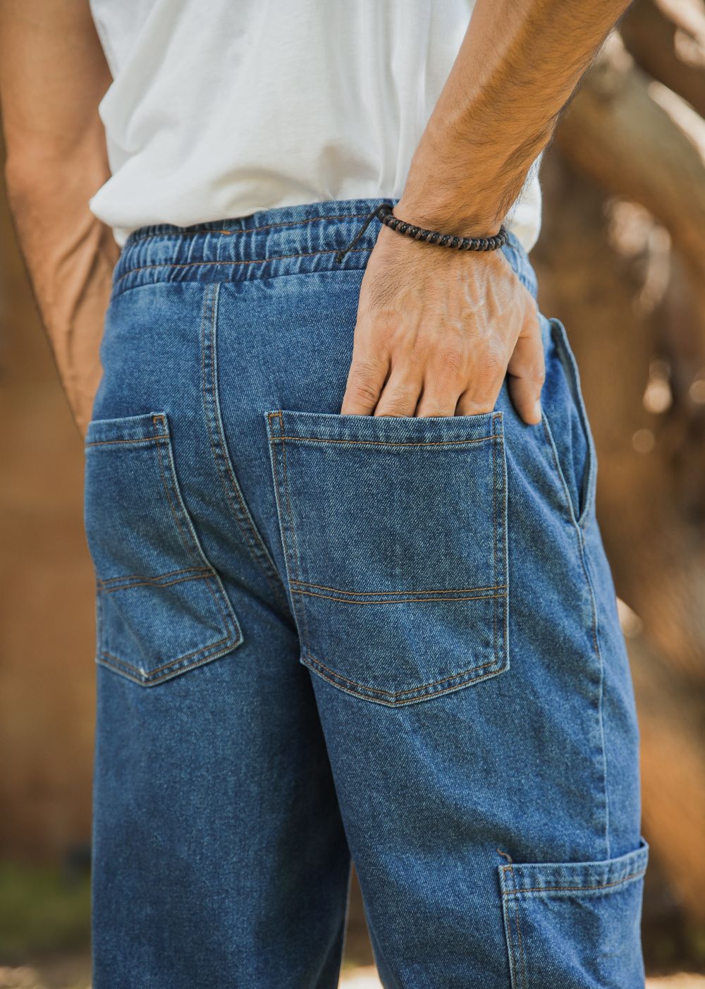 denim Trousers in Blue