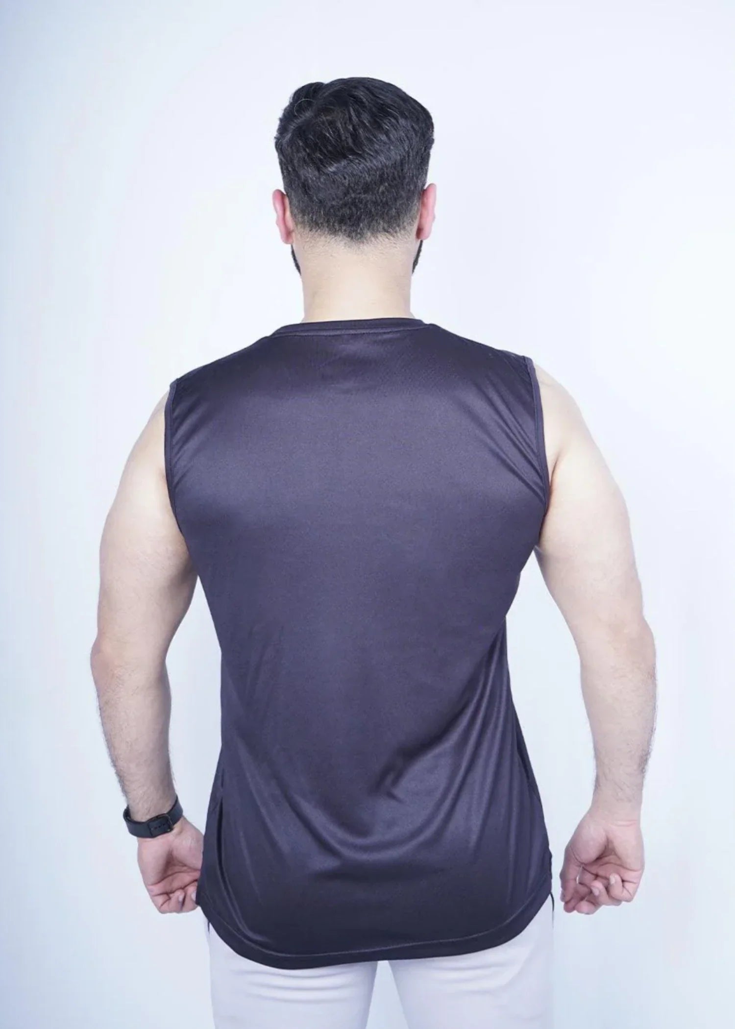polyester Tank Top in Black