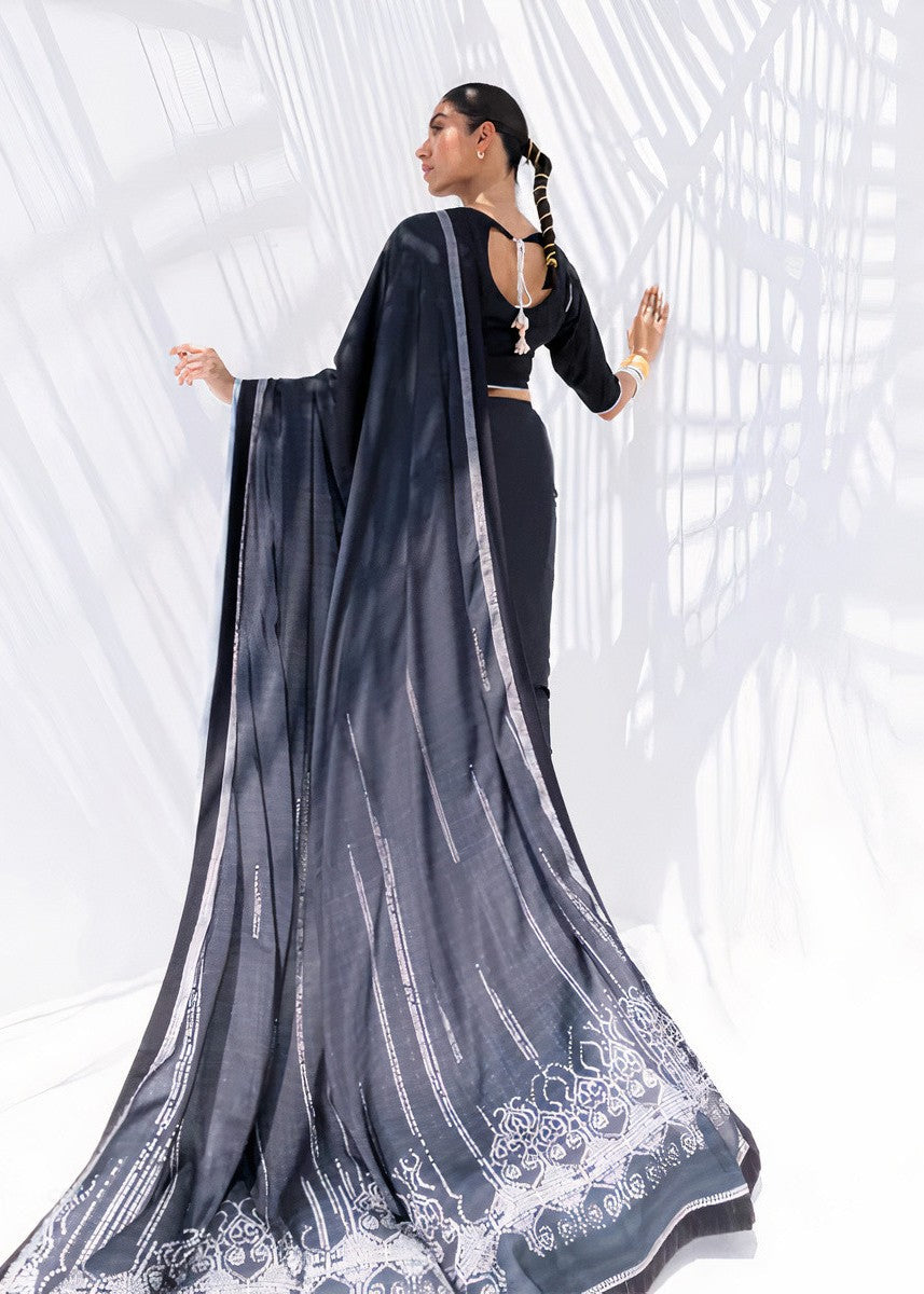 silk Unstitched in Black